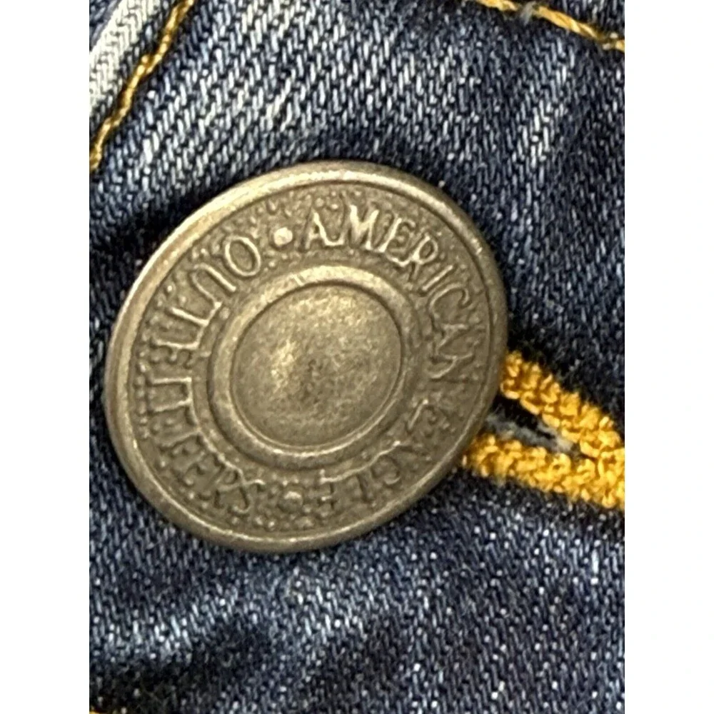 American Eagle Jeans Mens 28x32 Blue Denim  Flex 4 Patch Look Skinny 30"L - Picture 10 of 14